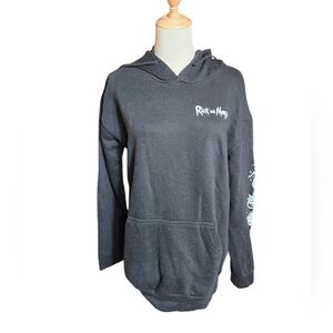 Rick And Morty Black Graphic Hoodie Sweatshirt